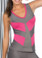 Ryocco Grey and Pink Sportswear Tank Top