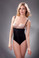Vedette Women's Gitta Strapless Bikini Bodysuit with Front Closure - Black