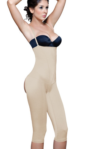 Vedette Aurora Strapless Full Body Shaper with Buttock Enhancer - Nude