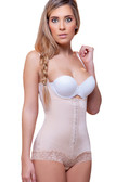 Vedette Lianna Sexy Waist Nipper Shapewear with Front Closure - Nude