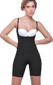 Vedette Amelie Open Bottom Mid Thigh Shaper - Black