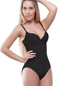 Vedette Noelle Shaping Bodysuit with Bra in Bikini - Black