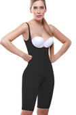 Vedette Madeline Long Leg Control Shapewear with Front Closure - Black