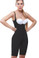 Vedette Madeline Long Leg Control Shapewear with Front Closure - Black