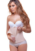 Vedette Joy Double Layer Waist Cincher with Zipper - Nude