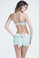 Oh La La Cheri Eyelash Lash Skirt with Tie Back - Aqua