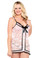 Fantasy Lingerie Ribbon Front Babydoll and G-String