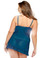 Fantasy Lingerie Underwire Split Cup Chemise with Shirred Sides and G-String