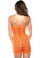 Fantasy Lingerie Orange Diamond Cutout Dress 