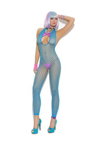 Elegant Moments Crochet Footless Bodystocking