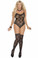 Elegant Moments Lace Teddy and Matching Thigh-Highs