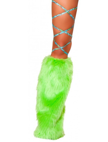 Roma Costume 100" Printed Thigh Wraps - Blue Leopard