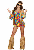 Roma Costume 3Pc Hippie Hottie Mimi Dress