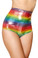 Roma Costume Waisted Shorts - Rainbow