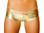 Roma Costume Metallic Pucker Back Mini Shorts - Gold