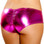 Roma Costume Metallic Pucker Back Mini Shorts - Hot Pink