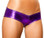 Roma Costume Low Rise Metallic Short - Purple