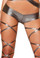 Roma Costume Low Rise Metallic Short - Gun Metal