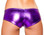 Roma Costume Low Rise Metallic Short - Purple