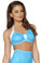 Roma Costume Retro Halter Top - Turquoise Polka