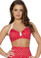 Roma Costume Retro Halter Top - Red Polka