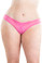 Oh la la Cheri Queen Size Crotchless Pearl Panty - Pink