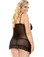 Fantasy Lingerie Shirred Side Gartered Chemise with Matching G-String
