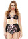 Fantasy Lingerie Retro High Floral Bra and Garter