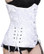 Timeless Trends White Ruffle Long Corset