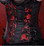 Timeless Trends Black Red Daisy Long Corset