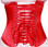 Timeless Trends Red Satin Corset