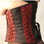 Timeless Trends Red Rose Taffeta Corset