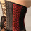 Timeless Trends Red Rose Taffeta Corset