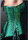 Timeless Trends Emerald Silk Over Bust Corset Top
