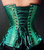 Timeless Trends Emerald Silk Over Bust Corset Top