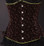 Timeless Trends Brown Steampunk Velvet Long Corset