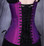 Timeless Trends Purple Iridescent Long Corset 