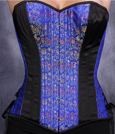 Timeless Trends Royal Blue Over Bust Corset