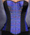 Timeless Trends Royal Blue Over Bust Corset