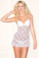 Be Wicked One Piece Underwire Lace Bustle Back Chemise - White