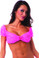 BodyZone Apparel School Girl Top Lace - Neon Pink(Front)