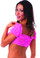 BodyZone Apparel School Girl Top Lace - Neon Pink(Back)