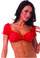 BodyZone Apparel School Girl Top Lace - Red(Front)