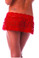 BodyZone Apparel Flirty Lace Skirt - Red(Back)