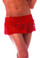 BodyZone Apparel Flirty Lace Skirt - Red(Front)