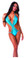BodyZone One Piece Honycomb Mesh - Turquoise(Front)