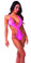 BodyZone One Piece Honycomb Mesh - Neon Pink(Front)