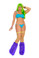 Elegant Moments Neon Nites Strappy Bra Top