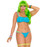 Elegant Moments Neon Nites Strappy Bra Top