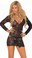 Elegant Moments Deep V Lace Mini Dress